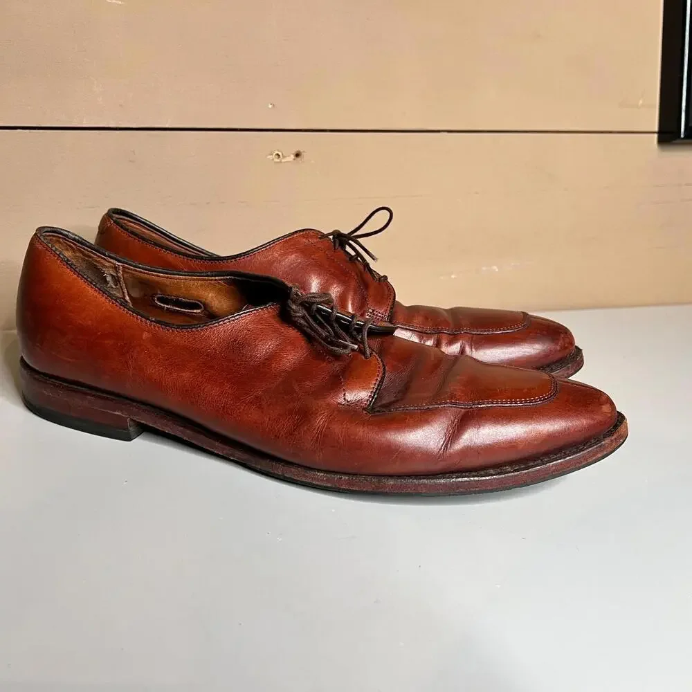 Vintage Edmonds Delray Brown Leather Dress Shoes Size‎ 13 USA Made Oxfords